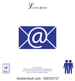 e-mail icon. Vector illustration 