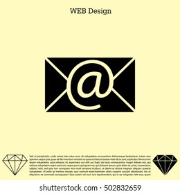 e-mail icon. Vector illustration 