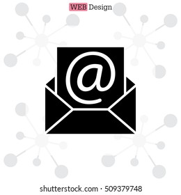 e-mail icon. Vector illustration 