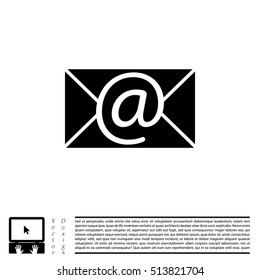 e-mail icon. Vector illustration 