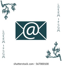 e-mail icon. Vector illustration 