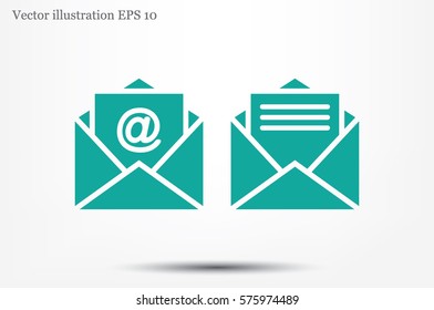 Email icon vector illustration.