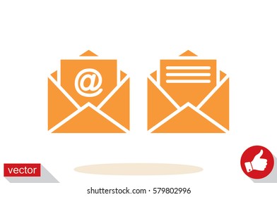 Email icon vector illustration.