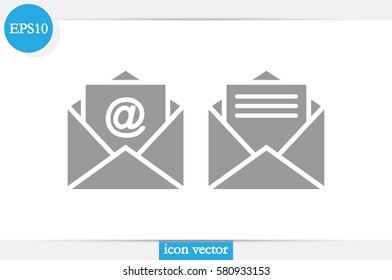 Email icon vector illustration.