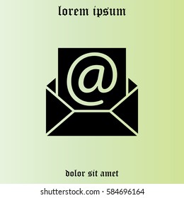 e-mail icon. Vector illustration 