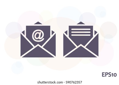 Email icon vector illustration.
