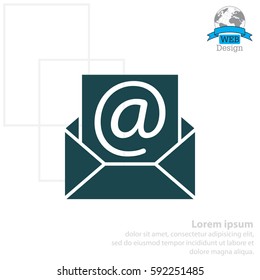 e-mail icon. Vector illustration 