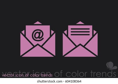 Email icon vector illustration.