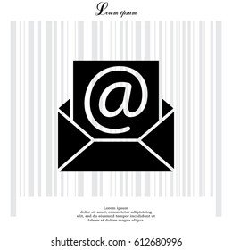 e-mail icon. Vector illustration 