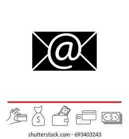 e-mail icon. Vector illustration 