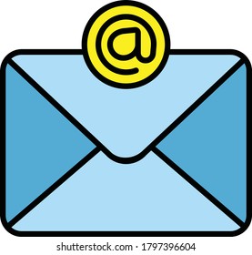 Diseño de ilustración de vector de icono de correo electrónico