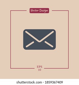 email icon. Vector illustration EPS 10.
