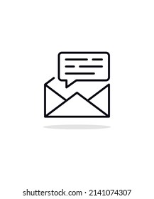 email icon. vector illustration, eps 10