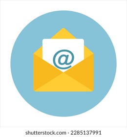 Email icon. Vector illustration Eps 10.