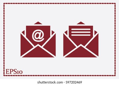 Email icon vector illustration eps10