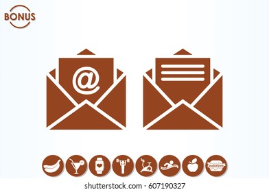 Email icon vector illustration eps10
