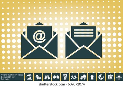 Email icon vector illustration eps10