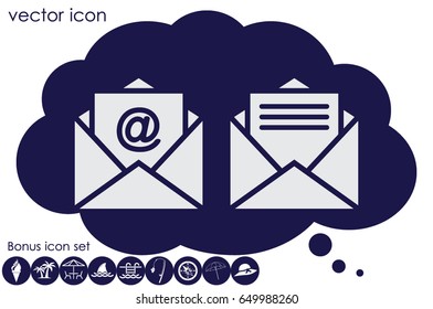 Email icon vector illustration eps10