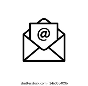 Email icon vector illustration flat style