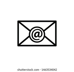 Email icon vector illustration flat style
