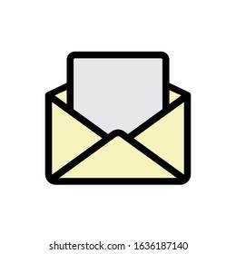 E-mail icon, vector illustration. Flat design style. vector e-mail icon illustration isolated on white, e-mail icon Eps10. e-mail icons graphic design vector symbols.