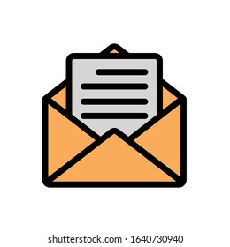 E-mail icon, vector illustration. Flat design style. Vector e-mail icon illustration isolated on white background, e-mail icon Eps10. e-mail icons graphic design vector symbols.