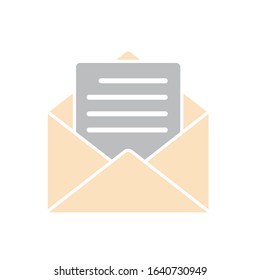 E-mail icon, vector illustration. Flat design style. Vector e-mail icon illustration isolated on white background, e-mail icon Eps10. e-mail icons graphic design vector symbols.