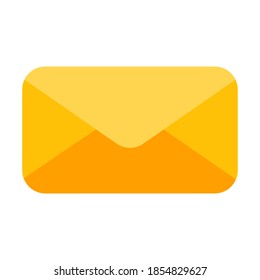 Icono de correo electrónico en estilo plano para cualquier proyecto, uso para presentación de aplicaciones móviles del sitio web