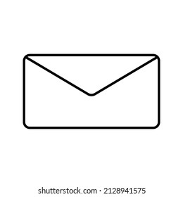 Email icon, vector illustration. Flat design style
on white background