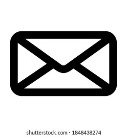 Email icon vector illustration in line style for any projects, use for website mobile app presentation
