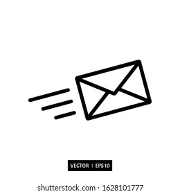 email icon vector, illustration logo template for many purpose. Isolated on white background.
