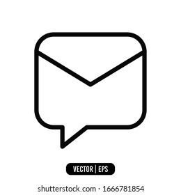 Email icon vector illustration logo template for many purpose. Isolated on white background.