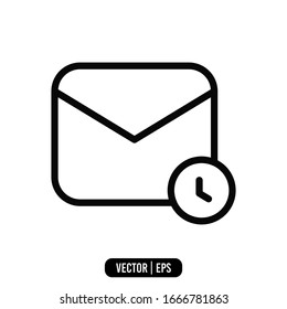 Email icon vector illustration logo template for many purpose. Isolated on white background.