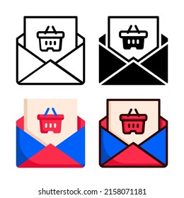 email icon vector illustration logo template for website or mobile app