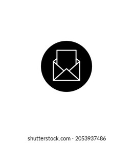 Email icon. Vector Illustration for mobile concept and web design.