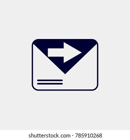 e-mail icon, Vector illustration. send mail icon vector