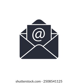Email icon vector illustration. Email symbol isolated on white background