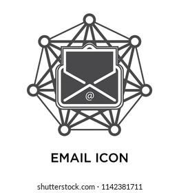 Email icon vector isolated on white background for your web and mobile app design, Email logo concept