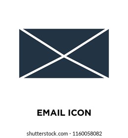 Email icon vector isolated on white background, Email transparent sign