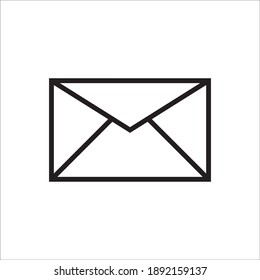 Email icon vector isolated on white background. Popular as a message icon