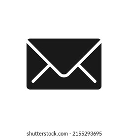 Email icon vector isolated on white.