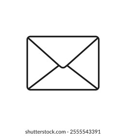 email icon vector isolated on white background.
