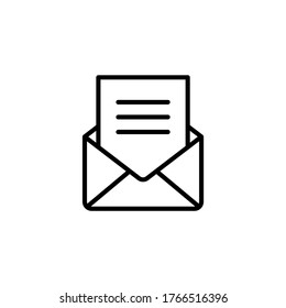 Email icon vector. Letter icon symbol illustration