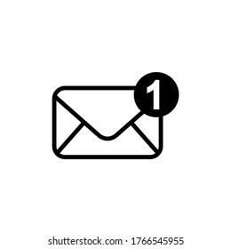 Vector de icono de correo electrónico. Ilustración de símbolo de letra