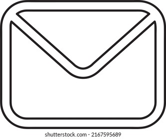 email icon vector line art illustration.eps

