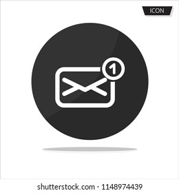 email icon vector , message icon vector isolated on white background.