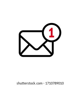 Email icon vector. New email icon vector illustration