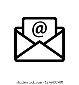 email icon, vector on white background editable eps10