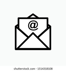 Email Icon - Vector, Sign and Symbol for Design, Presentation, Website or Apps Elements.