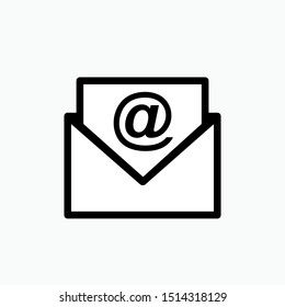 Email Icon - Vector, Sign and Symbol for Design, Presentation, Website or Apps Elements.